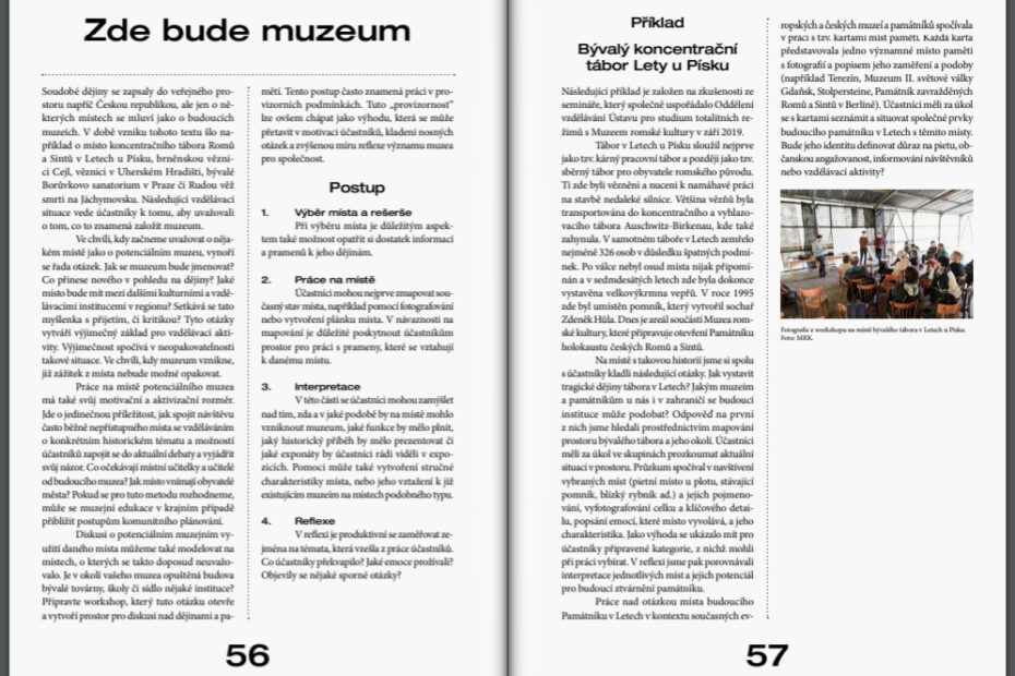 Nová publikace Metodika edukace soudobých dějin v muzeu